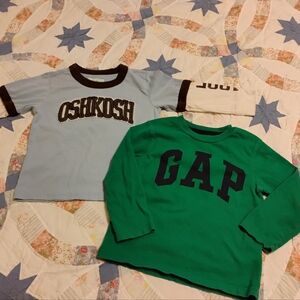 GAP, Osh Kosh B'gosh And Under Armour Long Sleeve Bundle Of 6 Shirts